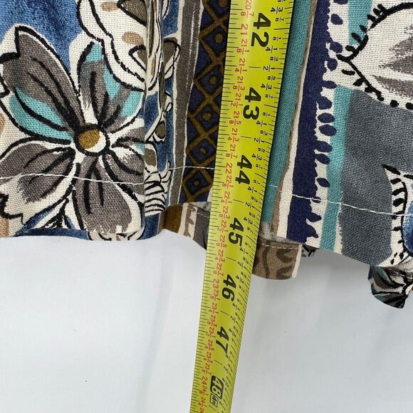 Vtg Just Choon Floral Midi Dress Sz M Prairie Tie Back Cottagecore Fairy Boho - Picture 8 of 9